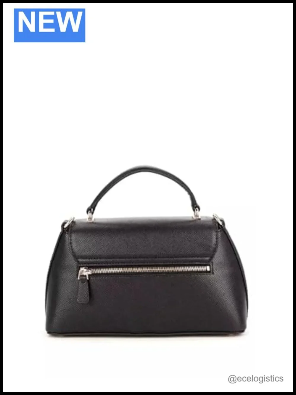 GUESS Eco Gloriana 2-Compartment Top Handle Satchel Bag with Flap,